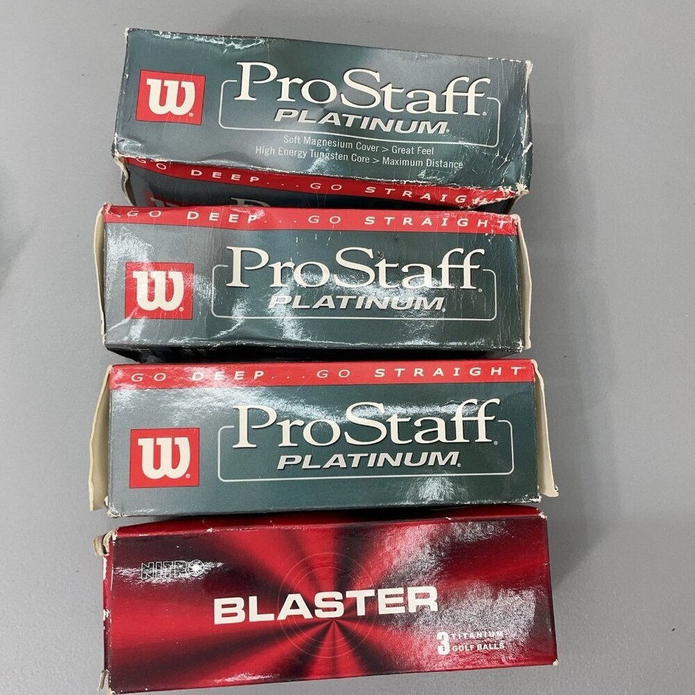 Golf Balls- 9 Wilson ProStaff Platinum- 3 Nitro Blaster New